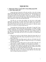 Thực trạng Ngân hàng Nhà nước quản lí, điều hành thị trường ngoại hối và đề xuất pháp lý