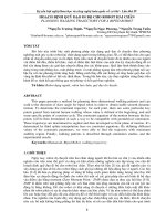 HOẠCH ĐỊNH QUỸ đạo đi bộ CHO ROBOT HAI CHÂN 