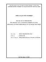 Tiểu luận xử lý tình huống ông hoàng văn a có hành vi không tự giác khai báo, cố tình chiếm đoạt cổ vật được phát hiện