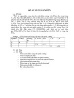 Thiết kế mạng điện cung cấp cho một phân xưởng