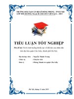 Tiểu luận xử lý tình huống khiếu nại về đất đai của nhân dân trên địa bàn quận cầu giấy, thành phố hà nội