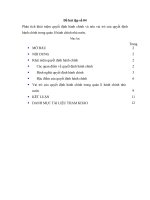 Phân tích khái niệm quyết định hành chính và nêu vai trò của quyết định hành chính trong quản lí hành chính nhà nước