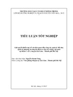 Giải quyết khiếu nại, tố cáo liên quan đến công tác quản lý đất đai, quản lý phương án chuyển dịch cơ cấu cây trồng, vật nuôi tại thôn c xã l, huyện gia lâm   thành phố hà nội 
