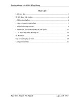 Tiểu luận xử lý tình huống vi phạm hành chính trong lĩnh vực hành nghề mê tín dị đoan ảnh hưởng đến môi trường văn hóa trên địa bàn xã liên châu, huyện thanh oai, thành phố hà nội