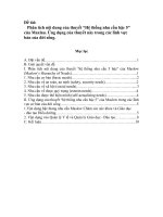 Phân tích nội dung của thuyết “Hệ thống nhu cầu bậc 5” của Maxlau. Ứng dụng của thuyết này trong các lĩnh vực bản của đời sống