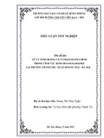 Tiểu luận về xử phạt vi phạm hành chính trong lĩnh vực kinh doanh karaoke tại phường thanh trì   quận hoàng mai   hà nội
