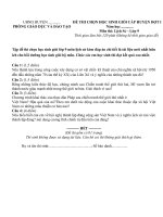 Tập đề thi chọn học sinh giỏi lớp 9 môn lịch sử kèm đáp án chi tiết