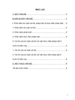 KHÁI NIỆM DƯ LUẬN XÃ HỘI, PHÁP LUẬT VÀ THỰC HIỆN PHÁP LUẬT