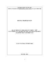 Quan niệm của Nho giáo về Hiếu, Đễ và ý nghĩa của nó đối với việc xây dựng đạo đức của gia đình Việt Nam hiện nay