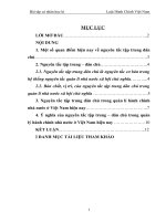 Phân tích nguyên tắc tập trung - dân chủ và chỉ ra ý nghĩa của nguyên tắc này trong quản lí hành chính nhà nước ở Việt Nam hiện nay