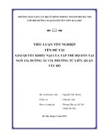 Tiểu luận tình huống giải quyết tình huống khiếu nại trong lĩnh vực đầu tư xây dựng cơ bản 