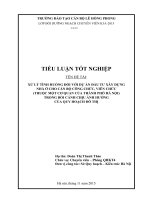 Xử lý tình huống đối với dự án đầu tư xây dựng nhà ở cho các cán bộ công chức, viên chức trong bối cảnh chịu ảnh hưởng của quy hoạch đô thị