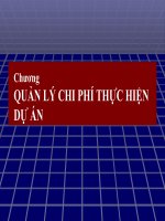 Quản Lý Chi Phí Thực Hiện Dự Án