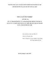 XỬ LÝ TÌNH HUỐNG XỬ LÝ VI PHẠM HÀNH CHÍNH VỀ HÀNH VI SÁN XUẤT VÀ BUÔN BÁN HÀNG GIẢ TRÊN ĐỊA BÀN QUẬN THANH XUÂN, THÀNH PHỐ HÀ NỘI