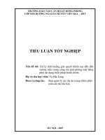 Tiểu luận xử lý tình huống giải quyết khiếu nại dẫn đến vướng mắc trong công tác giải phóng mặt bằng phải áp dụng biện pháp hành chính