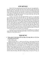 hoạt động xuất nhập khẩu của Việt Nam trong những năm gần đây