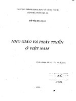 Nho giáo và phát triển ở việt nam
