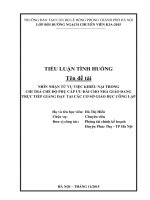 NHÌN NHẬN từ vụ VIỆC KHIẾU nại TRONG CHI TRẢ CHẾ độ PHỤ cấp ưu đãi CHO NHÀ GIÁO ĐANG TRỰC TIẾP GIẢNG dạy tại các cơ sở GIÁO dục CÔNG lập 