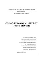 Không gian nhịp lớn trong siêu thị