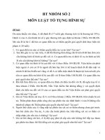 MÔN LUẬT TỐ TỤNG HÌNH SỰ