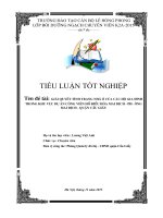 Tiểu luận giải quyết tình trạng nhà ở của các hộ gia đình trong khu vực dự án công viên hồ điều hòa mai dịch   phờng mai dịch   quận cầu giấy
