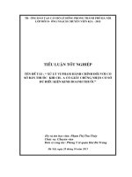 Tiểu luận xử lý vi phạm hành chính đối với cơ sở bán thuốc y dược khi chưa được cấp giấy chứng nhận cơ sở đủ điều kiện kinh doanh thuốc