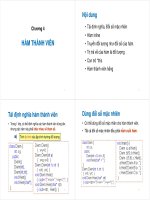 CHƯƠNG 4 HÀM THANH VIÊN