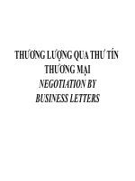 Thương Lượng Qua Thư Tín Thương Mại