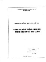 Chính trị và hệ thống chính trị trong học thuyết mác   lênin