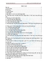 Phân tích những yếu tố ảnh hưởng đến việc thực thi pháp luậtthuế nhập khẩu ở Việt Nam hiện nay và đề xuất các ý kiến pháp lý nhằm thực thi thuế nhập khẩu