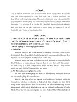 MỘT SỐ VẤN ĐỀ LÝ LUẬN CHUNG VÀ TÍNH CẤP THIẾT PHẢI CHUYỂN TỪ DOANH NGHIỆP 100% VỐN NHÀ NƯỚC SANG CÔNG TY TRÁCH NHIỆM HỮU HẠN MỘT THÀNH VIÊN