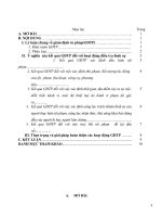 Thực trạng và giải pháp hoàn thiện các hoạt động GĐTP