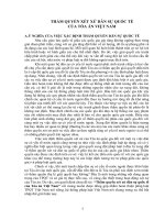 Thẩm quyền xét xử dân sự quốc tế của Tòa án Việt Nam