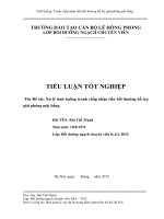 Tiểu luận xử lý tình huống tranh chấp nhận tiền bồi thường hỗ trợ giải phóng mặt bằng