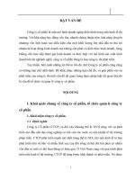 Khái quát chung về công ty cổ phần, tổ chức quản lí công ty cổ phần