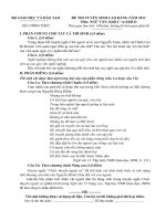 Đáp án đề thi cao đẳng môn văn khối C năm 2012