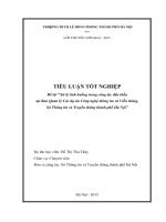 Tiểu luận xử lý tình huống trong công tác đấu thầu tại ban quản lý các dự án công nghệ thông tin và viễn thông, sở thông tin và truyền thông thành phố hà nội
