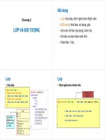 CHƯƠNG 3 LỚP VÀ ĐỐI TƯỢNG