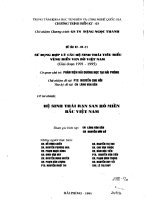 Sử dụng hợp lý các hệ sinh thái tiêu biểu vùng ven bờ việt nam