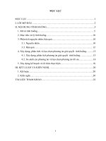 Tiểu luận xử lý tình huống trong công tác thẩm định đấu thầu công trình đường giao thông liên xã thủy xuân tiên – xuân mai, huyện chương mỹ, TP hà nội
