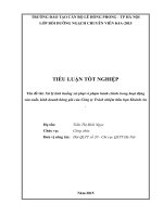 Tiểu luận xử lý tình huống xử phạt vi phạm hành chính trong hoạt động sản xuất, kinh doanh hàng giả của công ty trách nhiệm hữu hạn khánh an