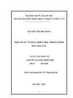 Một số tư tưởng triết học trong kinh duy   ma   cật 