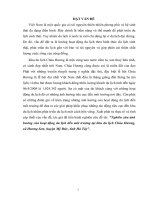 Nghiên cứu ảnh hưởng của hoạt động du lịch đến môi trường tại khu du lịch Chùa Hương, xã Hương Sơn, huyện Mỹ Đức, tỉnh Hà Tây