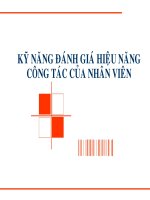 Kỹ Năng Đánh Giá Hiệu Năng Công Tác Của Nhân Viên