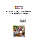 Hệ thống khai thác và quản lý nội dung trên nền web iCMS