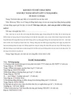 kịch bản tổ chức hoạt động giáo dục ngoài giờ trên lớp và ngoại khóa tổ toán và tổ địa 3 khoi