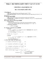 hệ thống kiến thức cơ bản môn vật lí 12