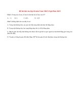 Đề thi thử vào lớp 10 môn Toán năm 2015 Kiến Thụy