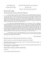 Đề thi THPT Quốc gia môn Văn 2015 THPT Đa Phúc Lần 2