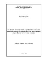 Nghiên cứu tổng hợp xúc tác dị thể lưỡng chức năng trên cơ sở silicat chứa canxi, ứng dụng để chuyển hóa dầu nhiều axit tự do thành biodiesel